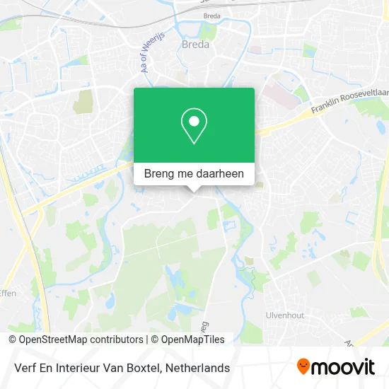 Verf En Interieur Van Boxtel kaart