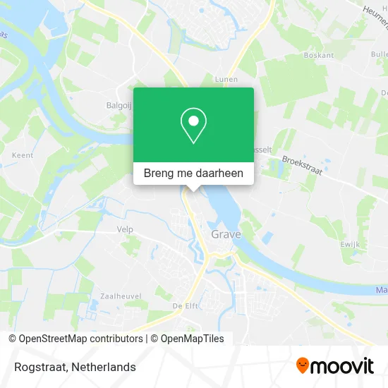 Rogstraat kaart