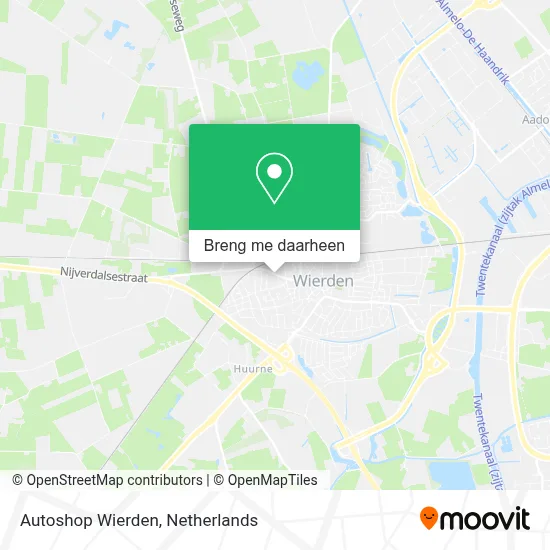 Autoshop Wierden kaart