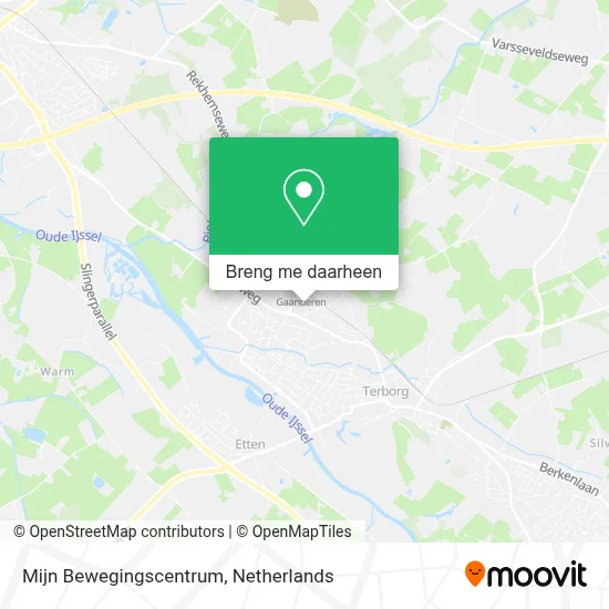 Mijn Bewegingscentrum kaart
