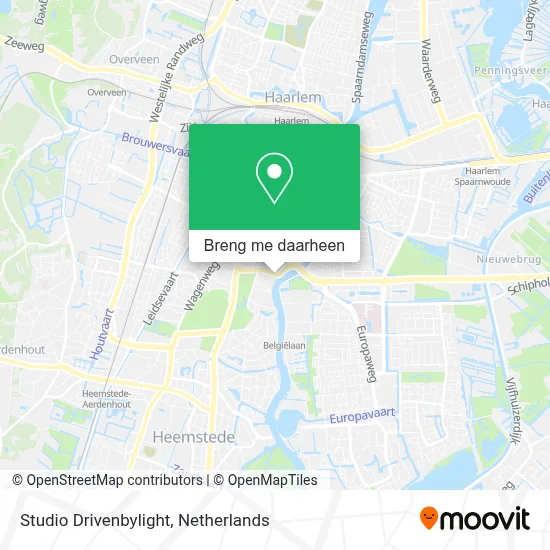 Studio Drivenbylight kaart
