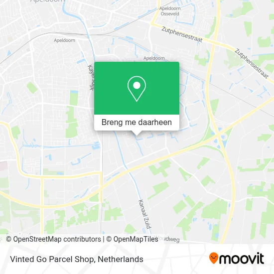 Vinted Go Parcel Shop kaart