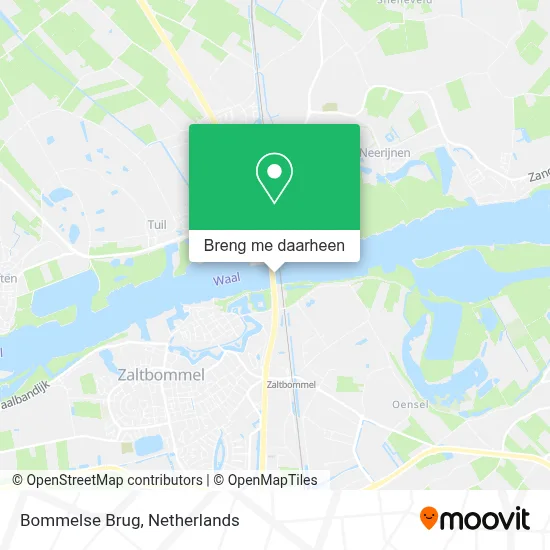 Bommelse Brug kaart