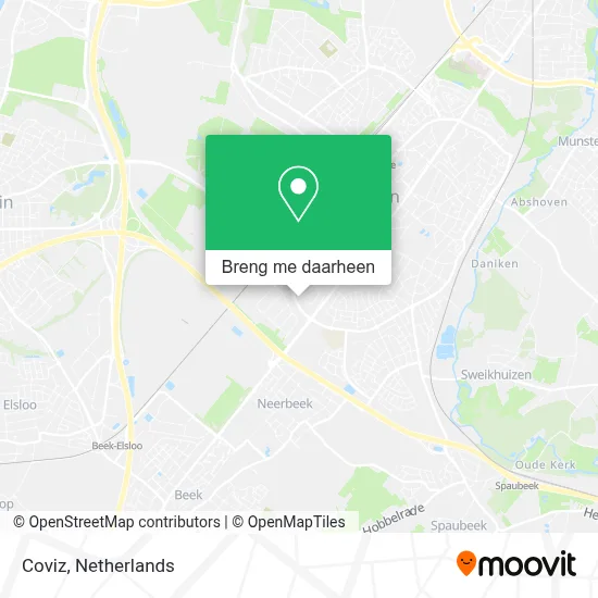 Coviz kaart