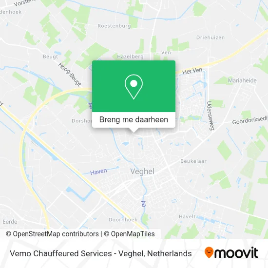 Vemo Chauffeured Services - Veghel kaart