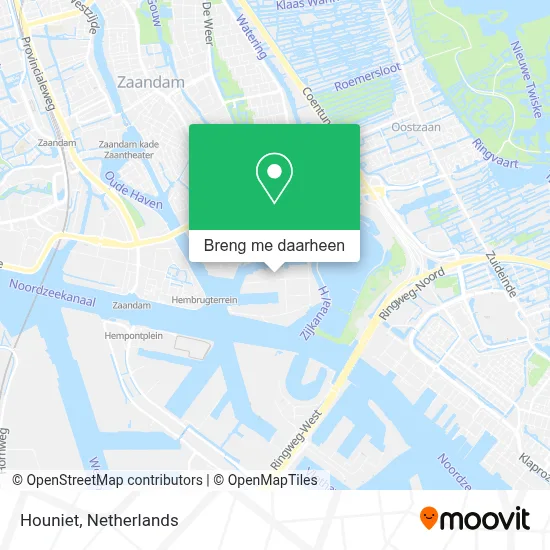 Houniet kaart