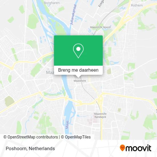 Poshoorn kaart