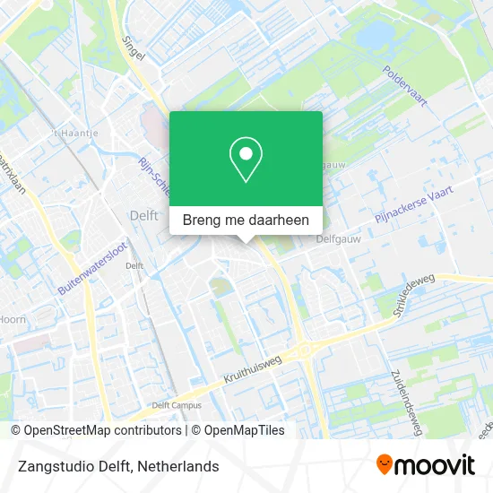 Zangstudio Delft kaart