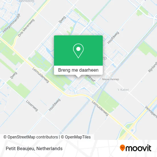 Petit Beaujeu kaart