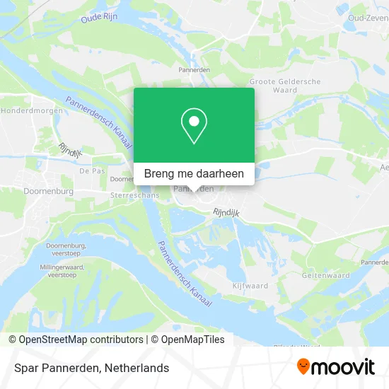 Spar Pannerden kaart