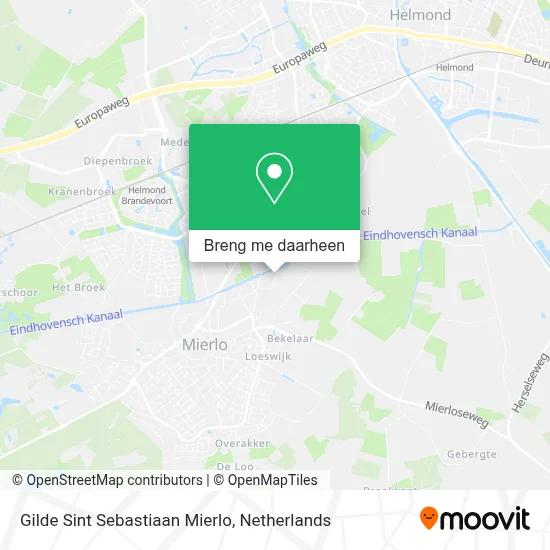 Gilde Sint Sebastiaan Mierlo kaart