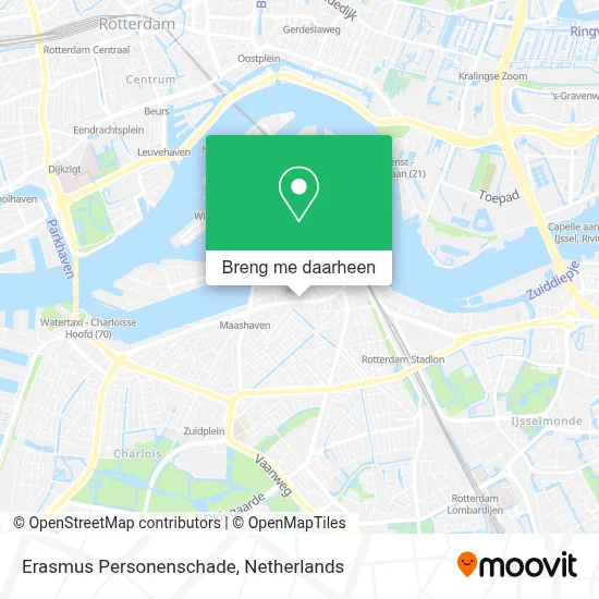 Erasmus Personenschade kaart
