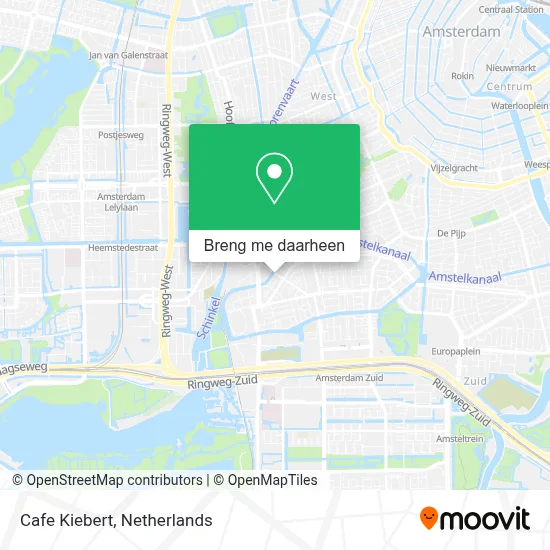 Cafe Kiebert kaart