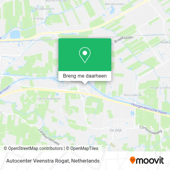 Autocenter Veenstra Rogat kaart