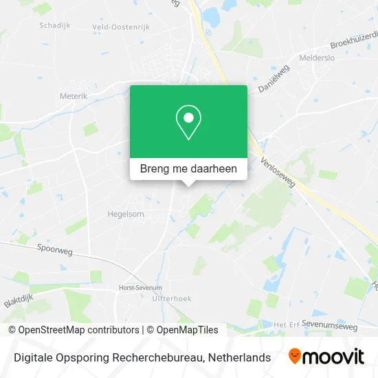 Digitale Opsporing Recherchebureau kaart