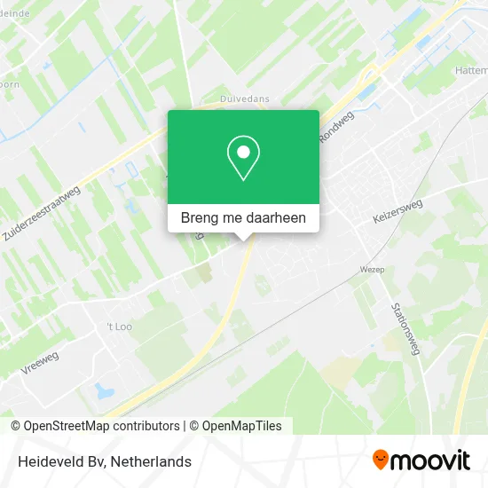 Heideveld Bv kaart