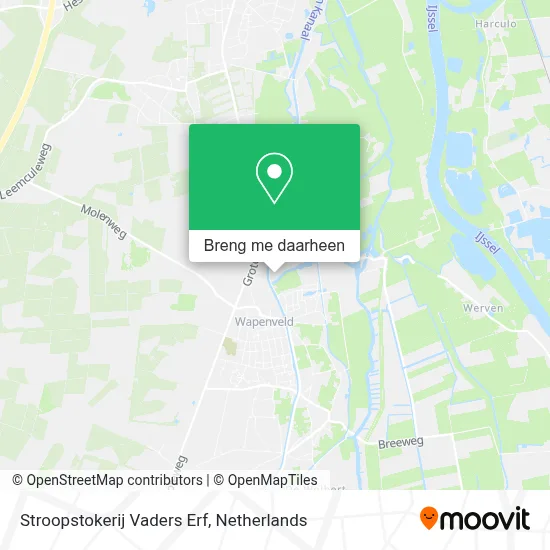 Stroopstokerij Vaders Erf kaart
