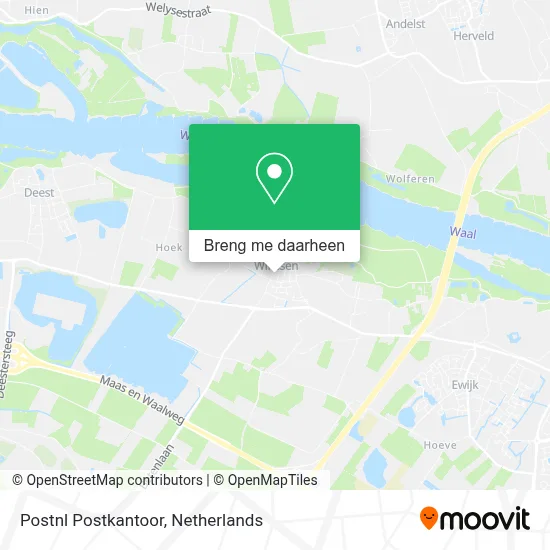 Postnl Postkantoor kaart