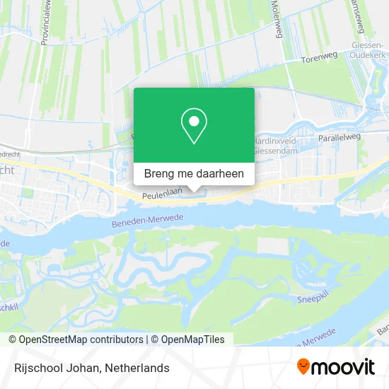 Rijschool Johan kaart