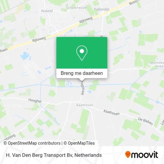 H. Van Den Berg Transport Bv kaart