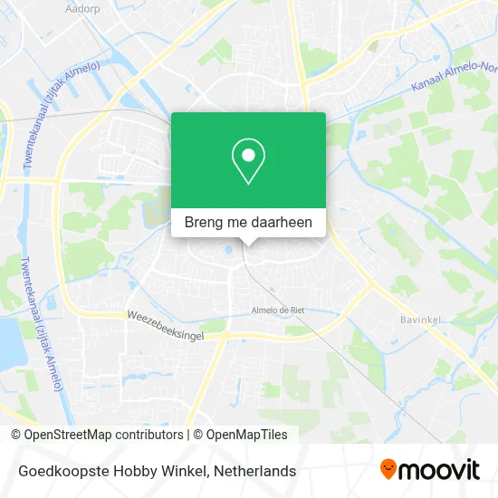 Goedkoopste Hobby Winkel kaart