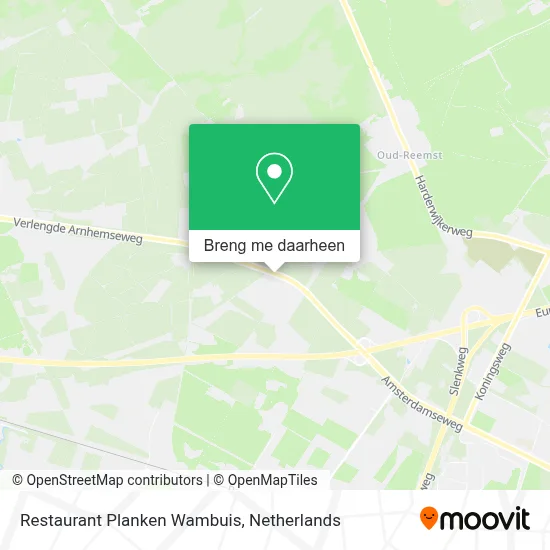 Restaurant Planken Wambuis kaart