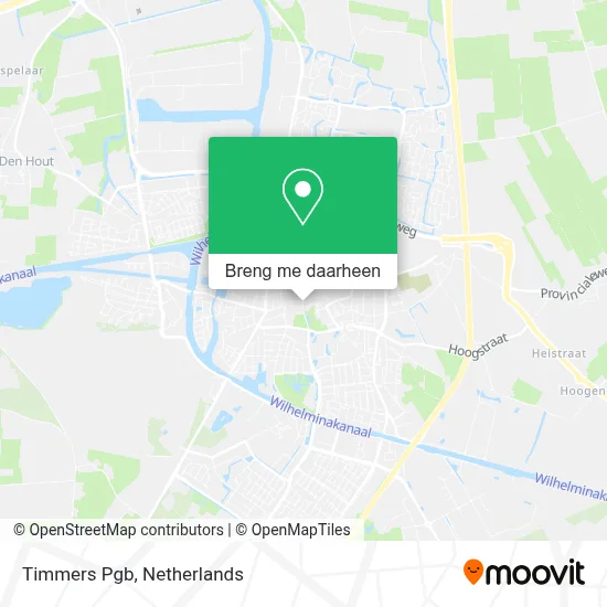 Timmers Pgb kaart