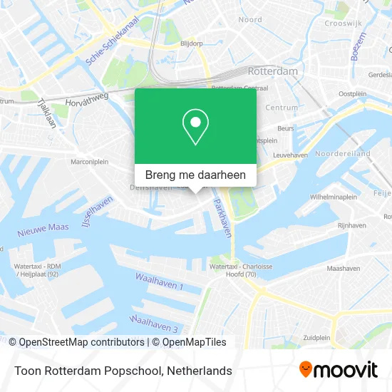 Toon Rotterdam Popschool kaart