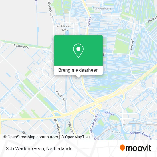 Spb Waddinxveen kaart