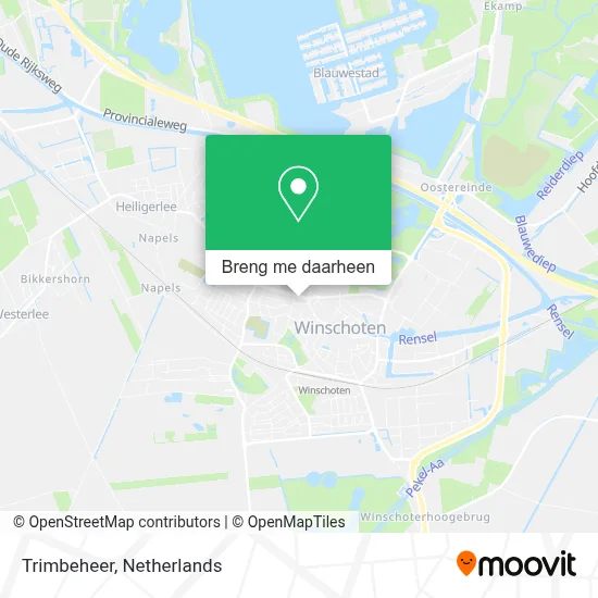 Trimbeheer kaart