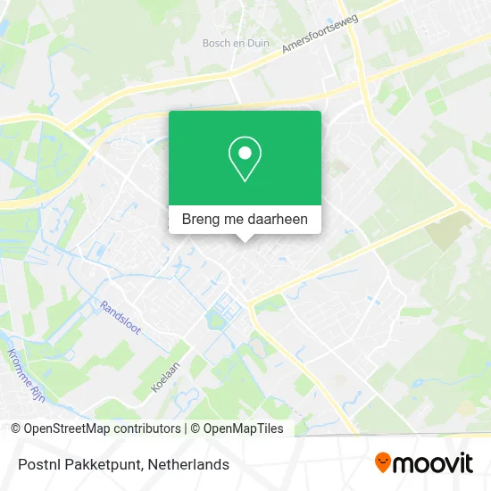 Postnl Pakketpunt kaart