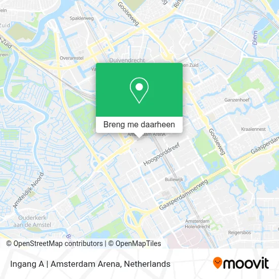 Ingang A | Amsterdam Arena kaart