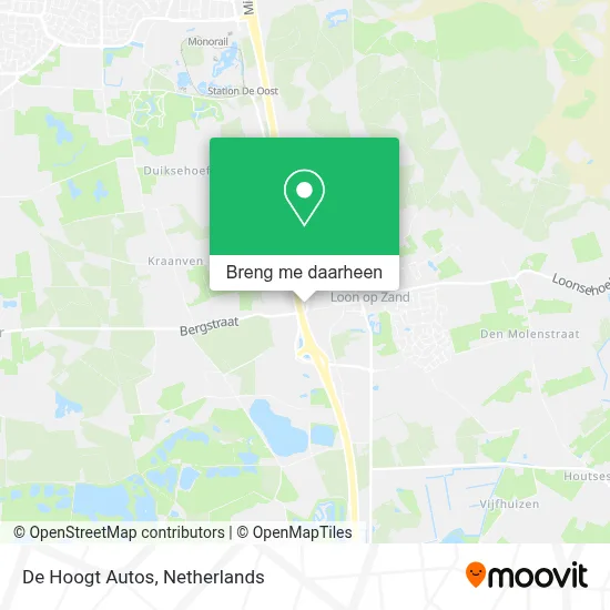 De Hoogt Autos kaart