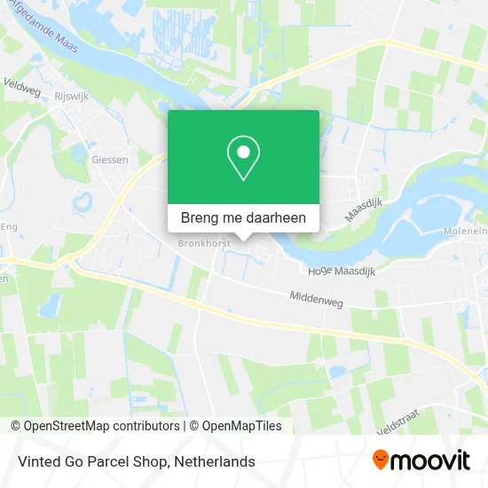 Vinted Go Parcel Shop kaart