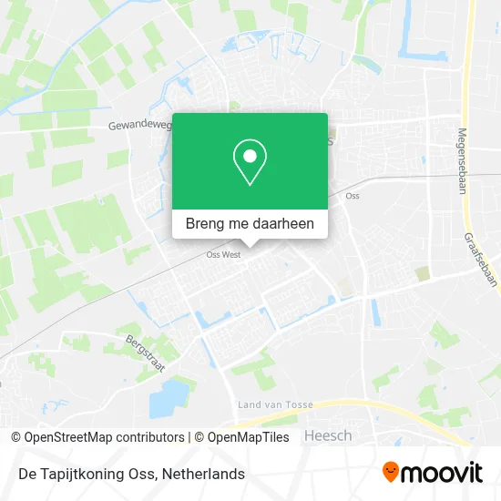 De Tapijtkoning Oss kaart