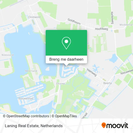 Laning Real Estate kaart