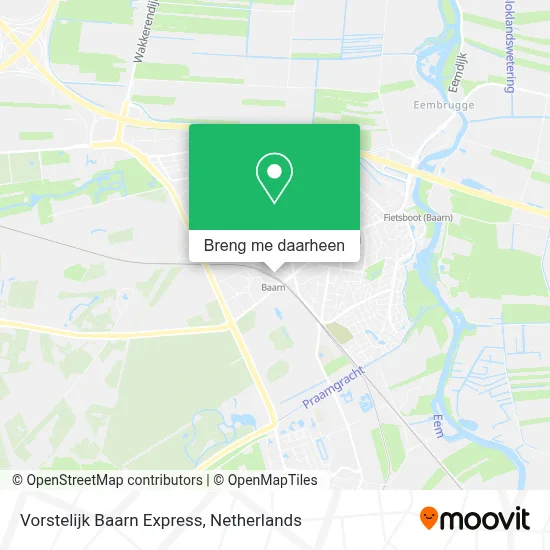 Vorstelijk Baarn Express kaart