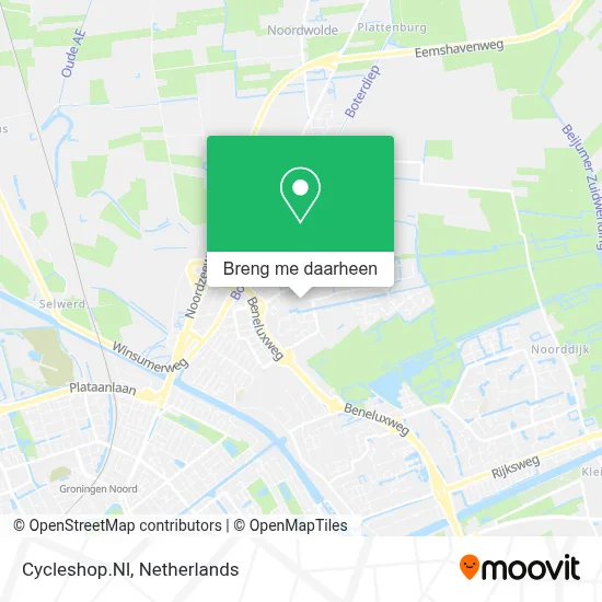 Cycleshop.Nl kaart