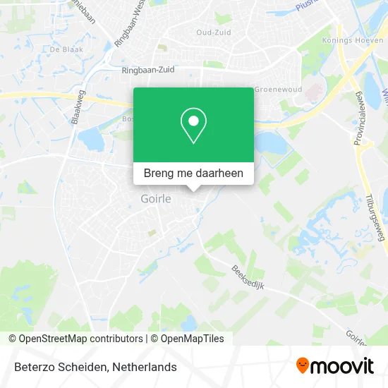Beterzo Scheiden kaart