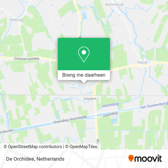 De Orchidee kaart