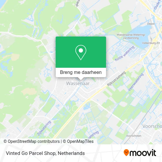 Vinted Go Parcel Shop kaart