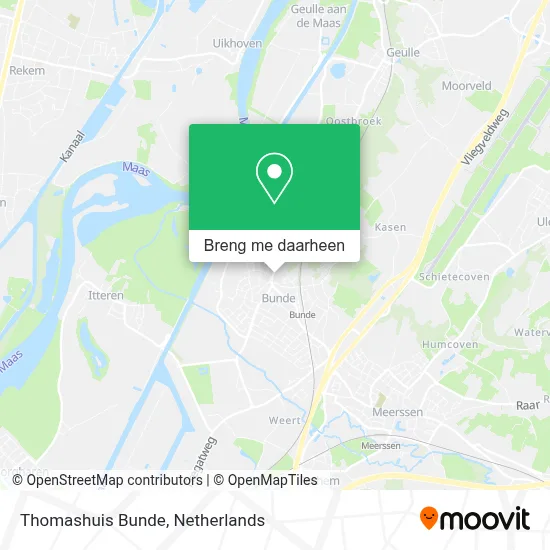 Thomashuis Bunde kaart