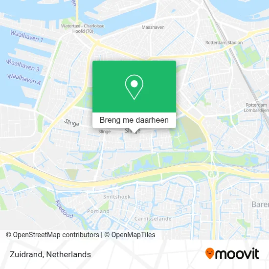 Zuidrand kaart