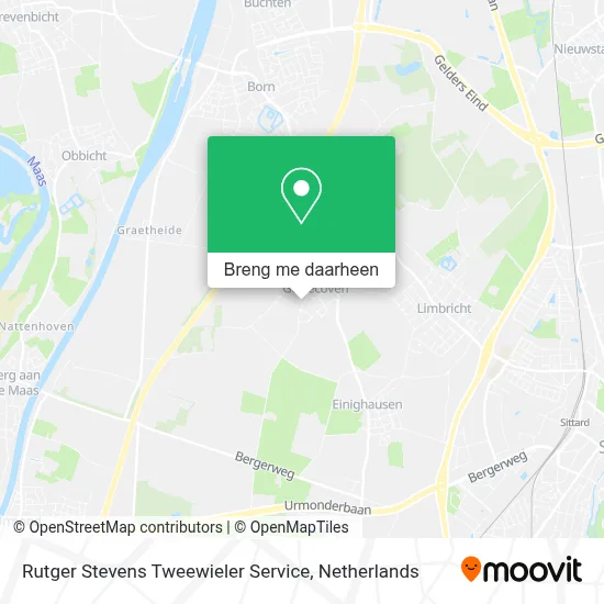 Rutger Stevens Tweewieler Service kaart