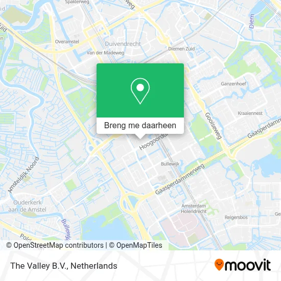 The Valley B.V. kaart