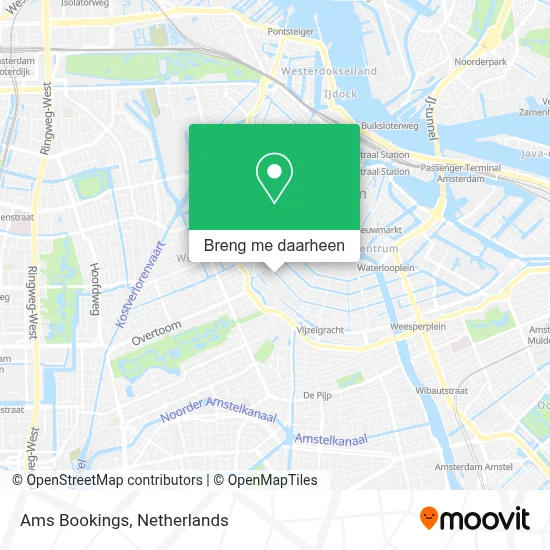 Ams Bookings kaart