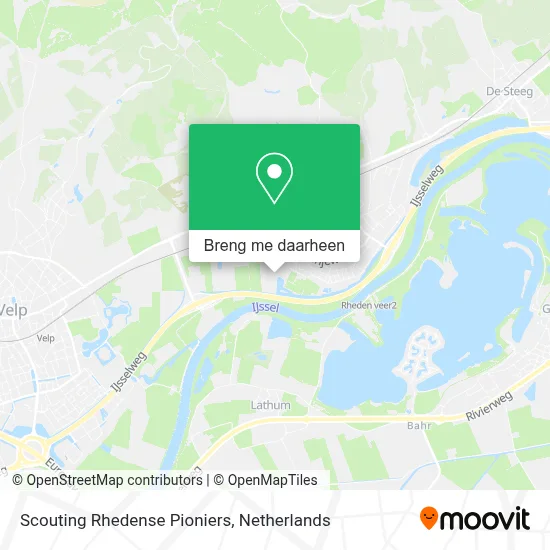 Scouting Rhedense Pioniers kaart