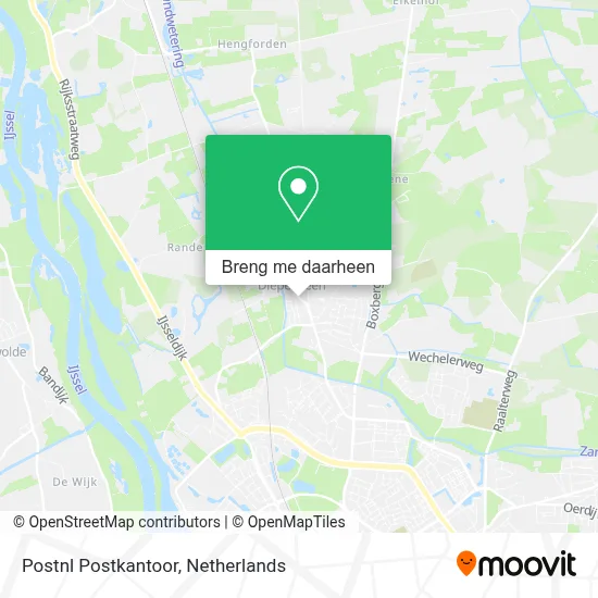 Postnl Postkantoor kaart