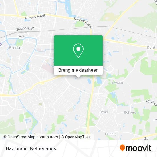 Hazibrand kaart