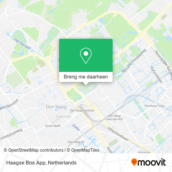 Haagse Bos App kaart